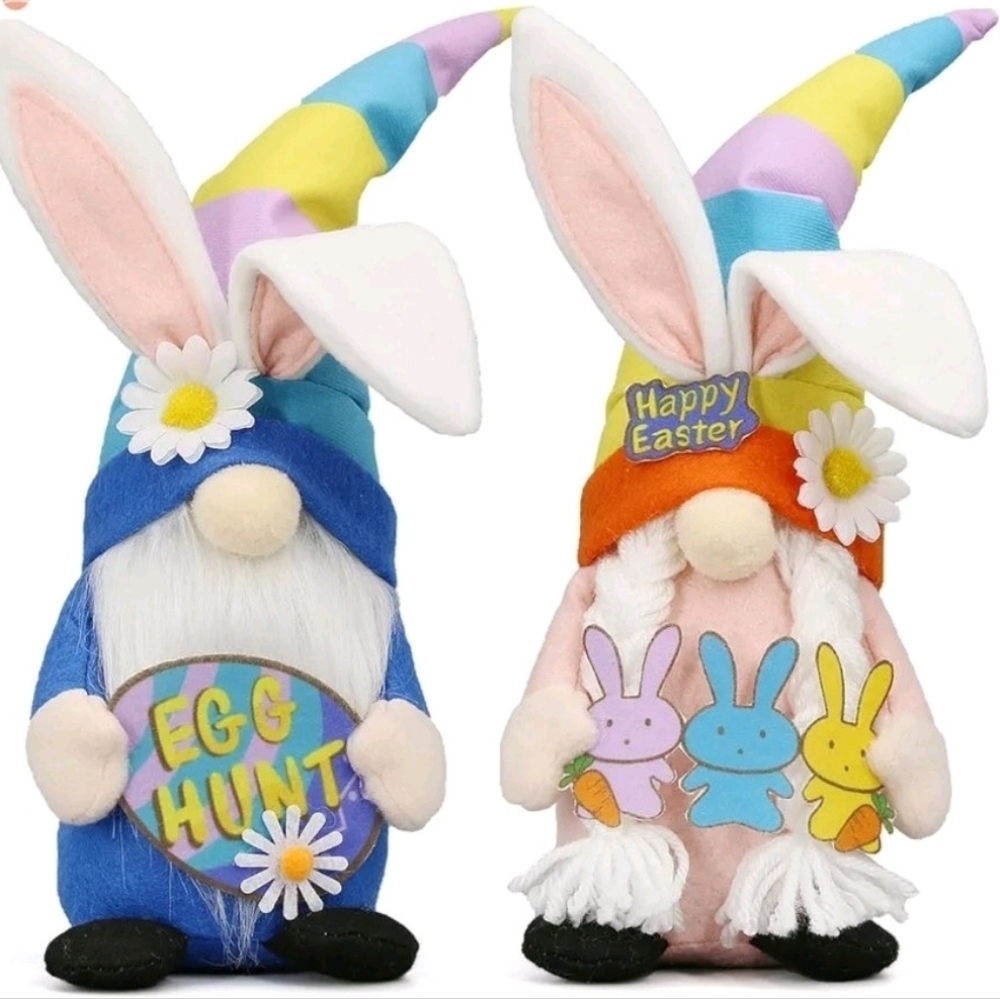 Colorful Easter Gnome Decor Set